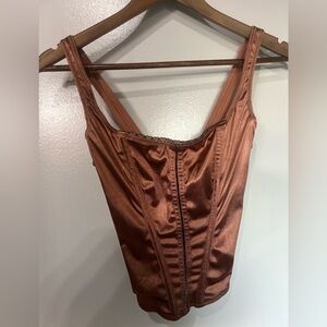 Lovable satin corset large.  NWOT